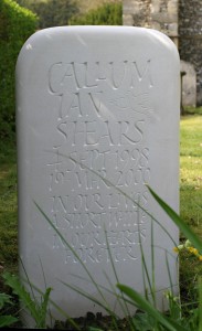 Hand carved memorial in Portland stone