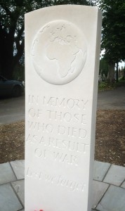 hand carved Portland stone monument